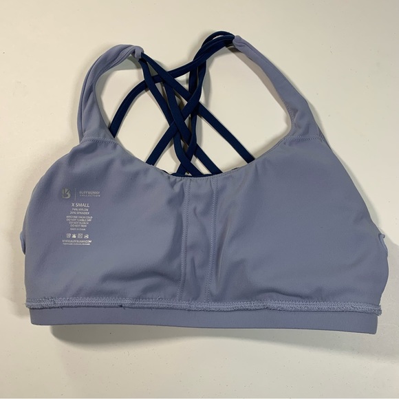 XS Buff Bunny “Namastay” Sports Bra Free Fallin Blue - Picture 10 of 15